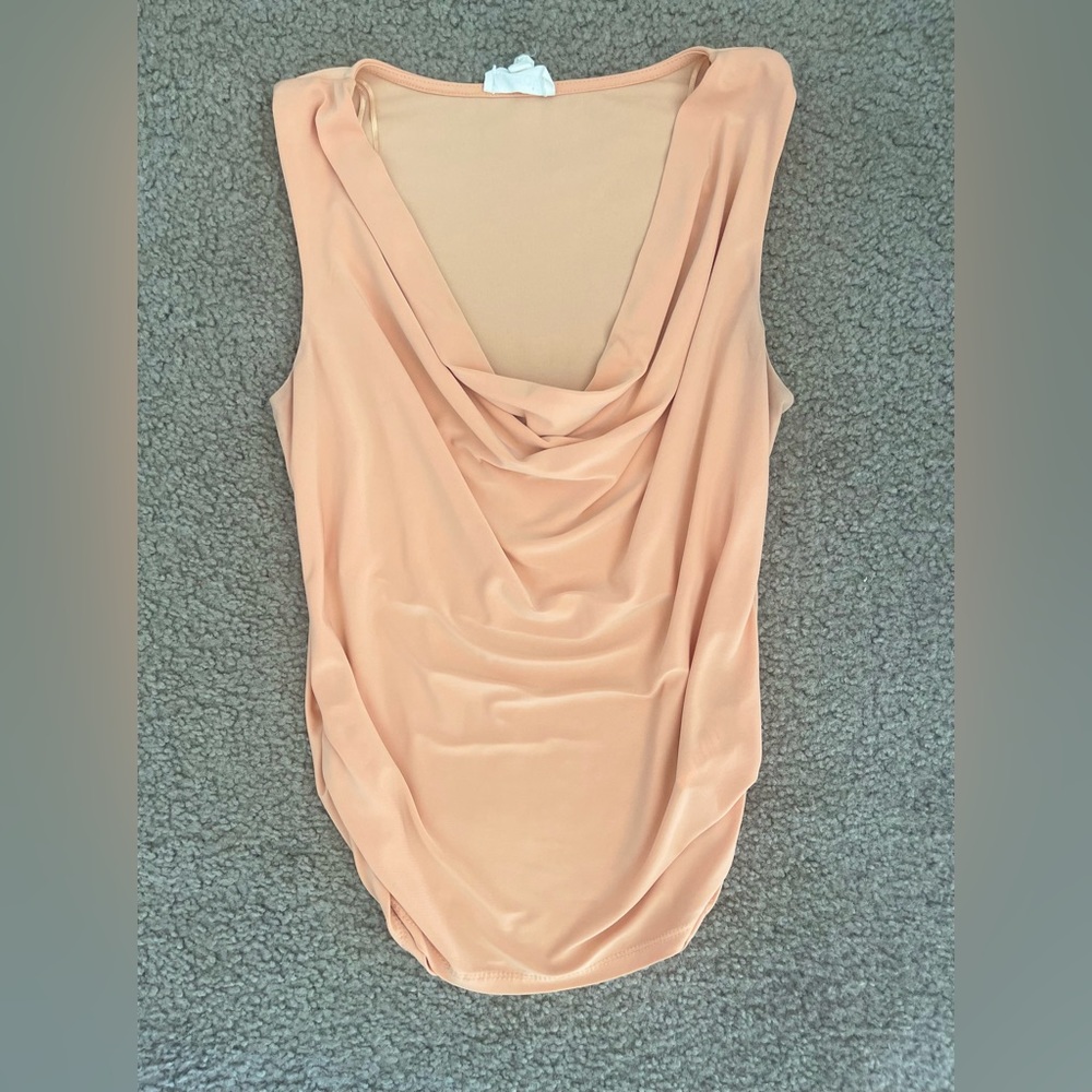 Flamingo peach ish  short sleeve blouse